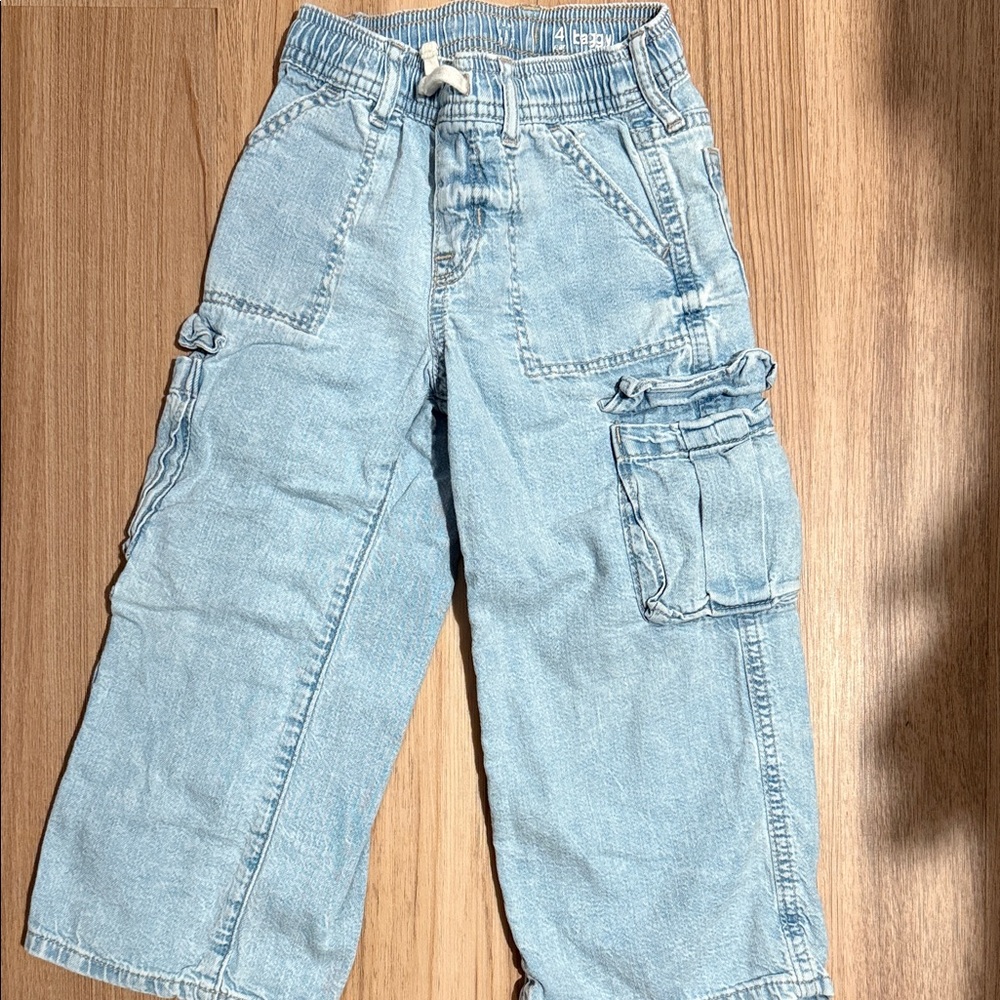 GAP Light Blue Kids Cargo Jeans
